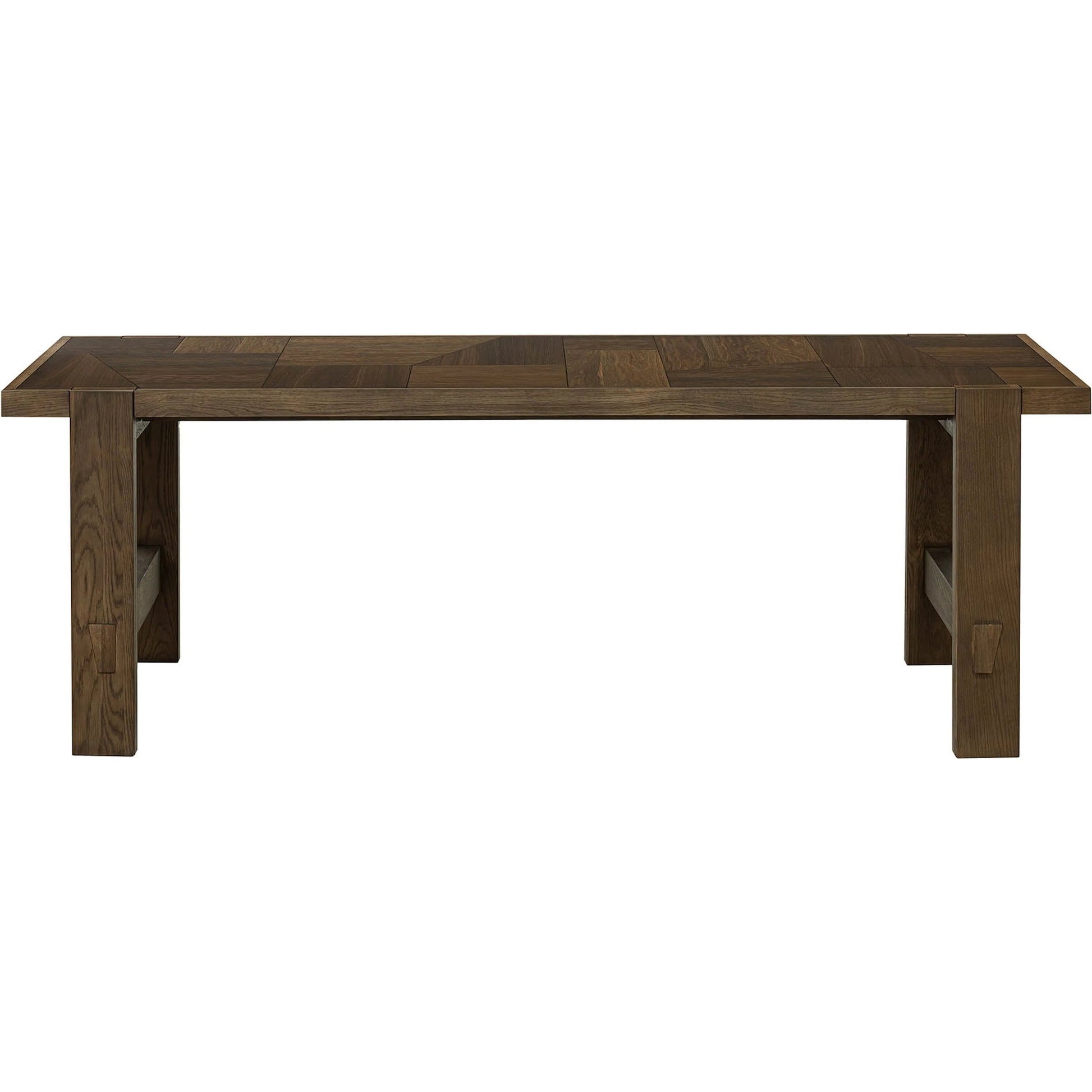 Abstract Dining Table by LH Imports in smokey chestnut. Made from unique in a unique style.