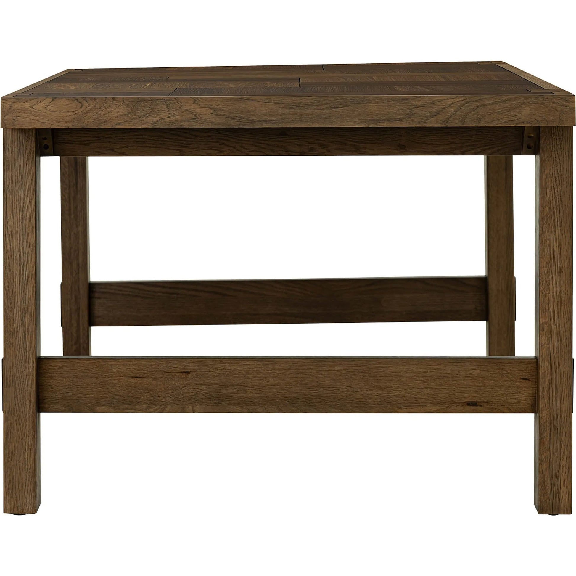 Abstract Dining Table by LH Imports in smokey chestnut. Made from unique in a unique style.