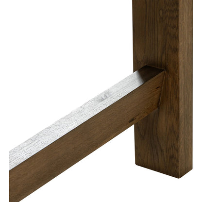 Abstract Dining Table by LH Imports in smokey chestnut. Made from unique in a unique style.