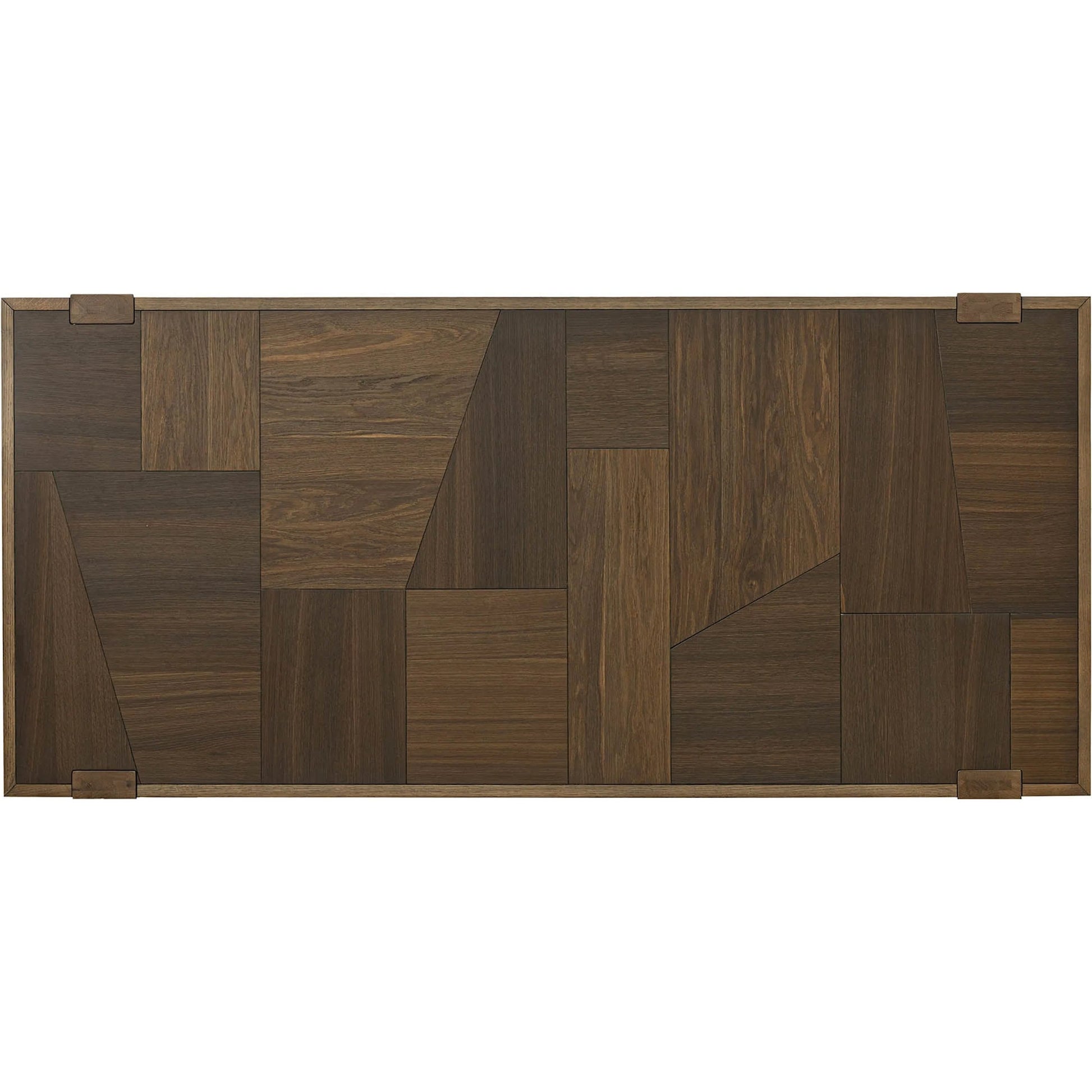 Abstract Dining Table by LH Imports in smokey chestnut. Made from unique in a unique style.