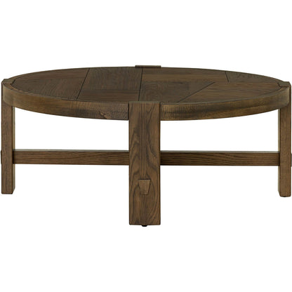 Abstract Coffee Table by LH Imports in smokey chestnut. Made from unique in a unique style.
