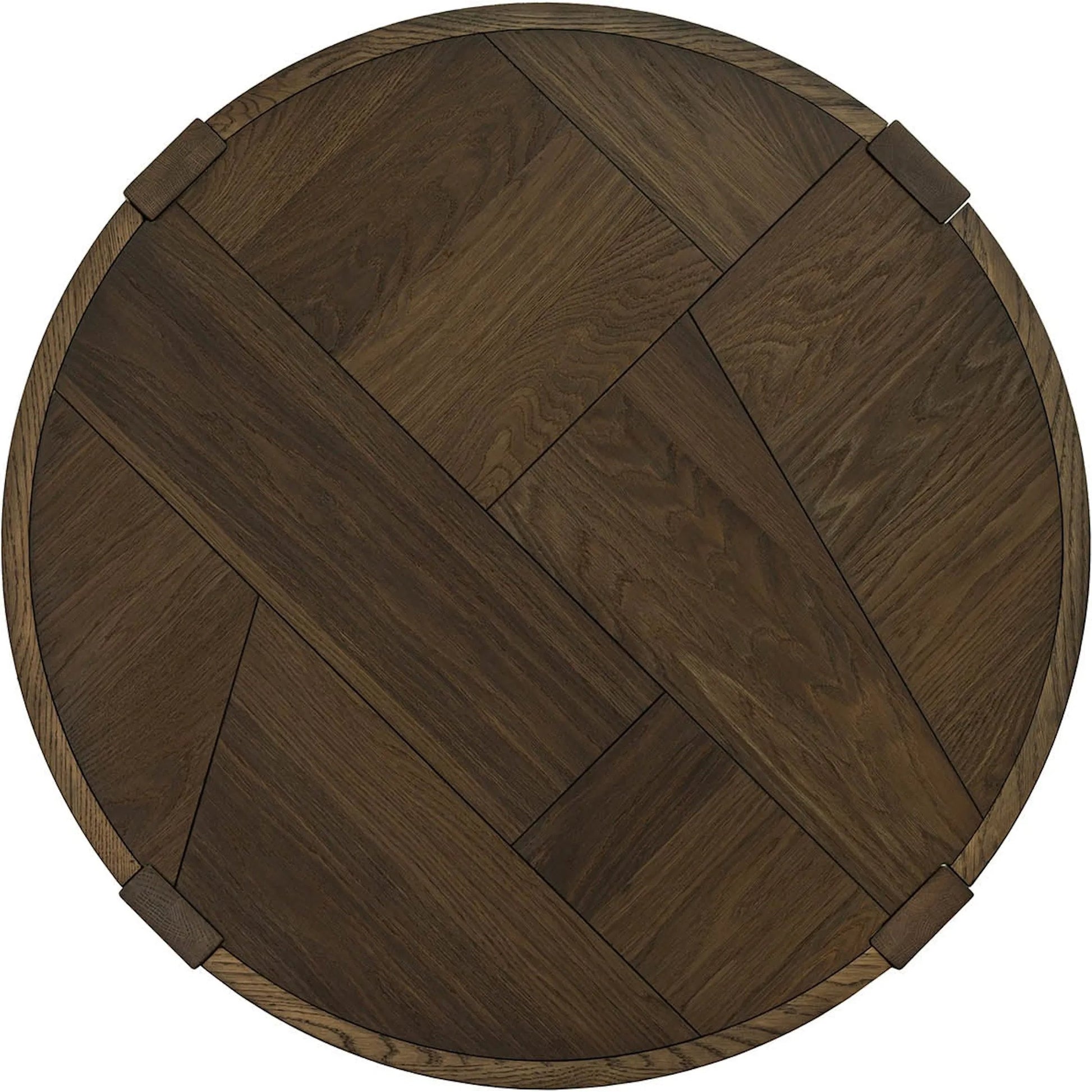 Abstract Coffee Table by LH Imports in smokey chestnut. Made from unique in a unique style.