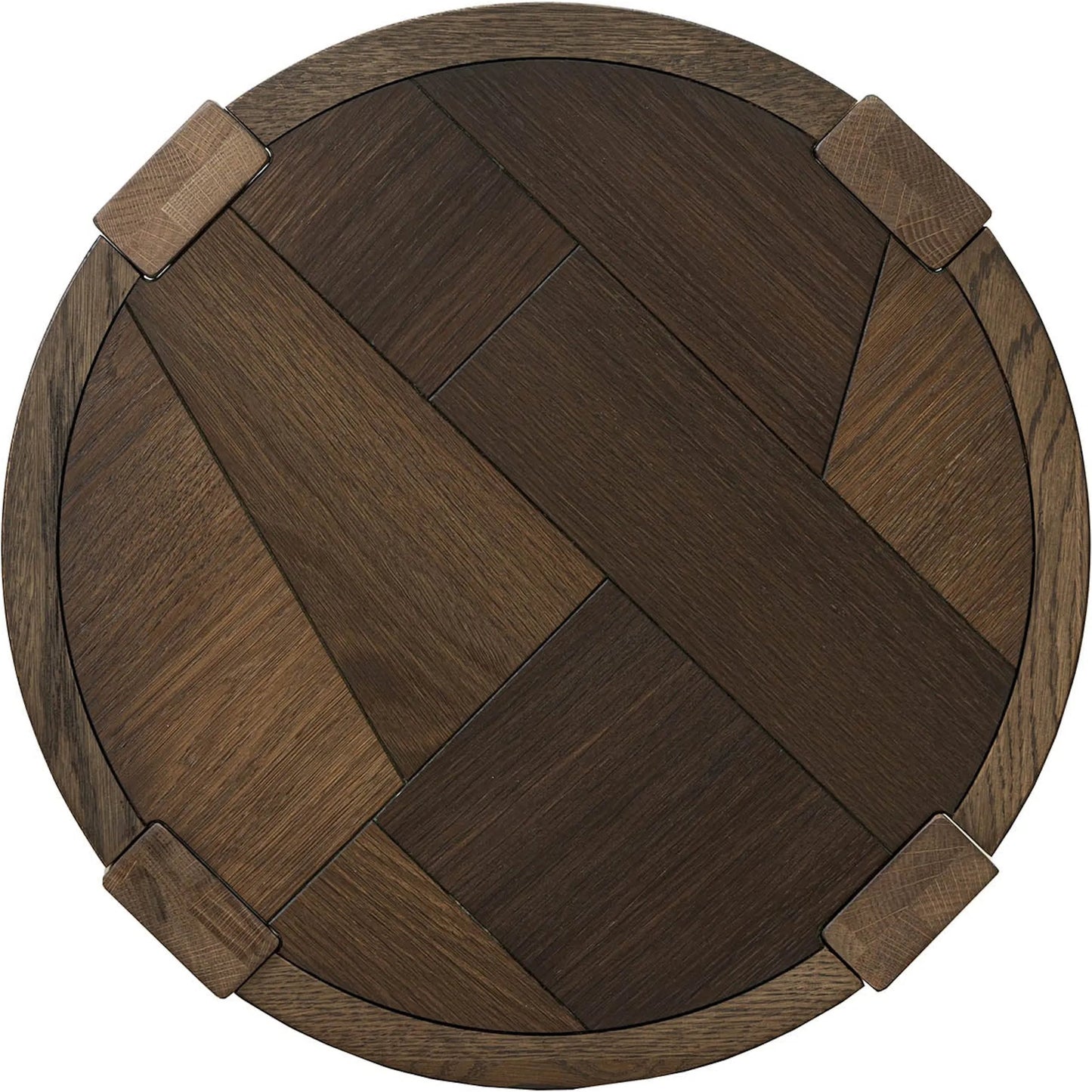 006 SI-2452735 | Additional Silo | Abstract Side Table by LH Imports in smokey chestnut. Made from unique in a unique style.