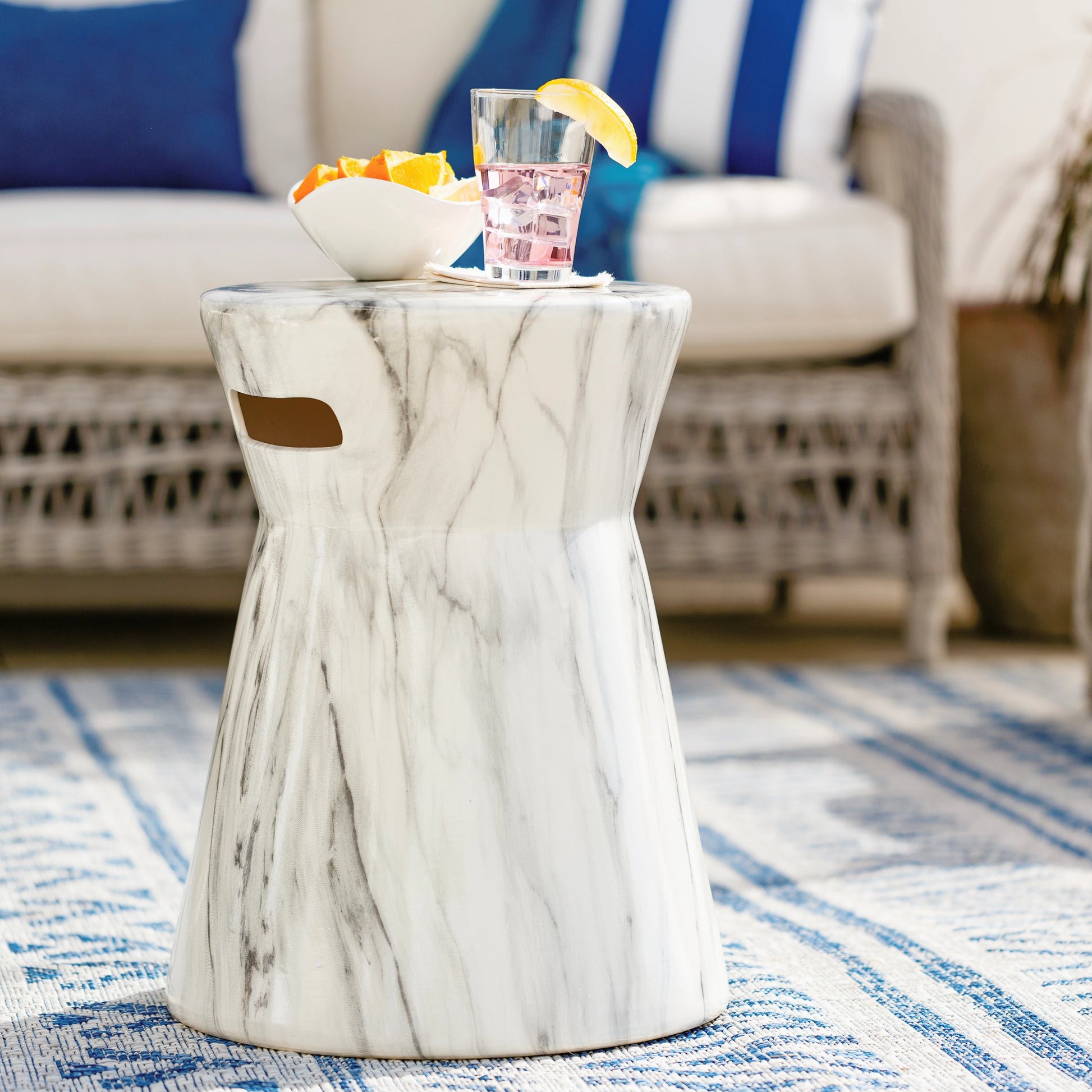 Abruzzo - 27424 by Surya in white and glazedglazed. Made from top: ceramic, base: ceramic in a modern style.
