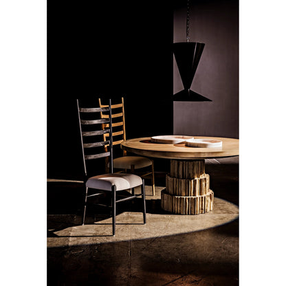 Round Tray by Noir in white stone. Made from unique in a modern style.