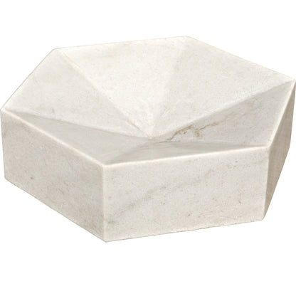 Conda Tray by Noir in white stone. Made from unique in a modern style.