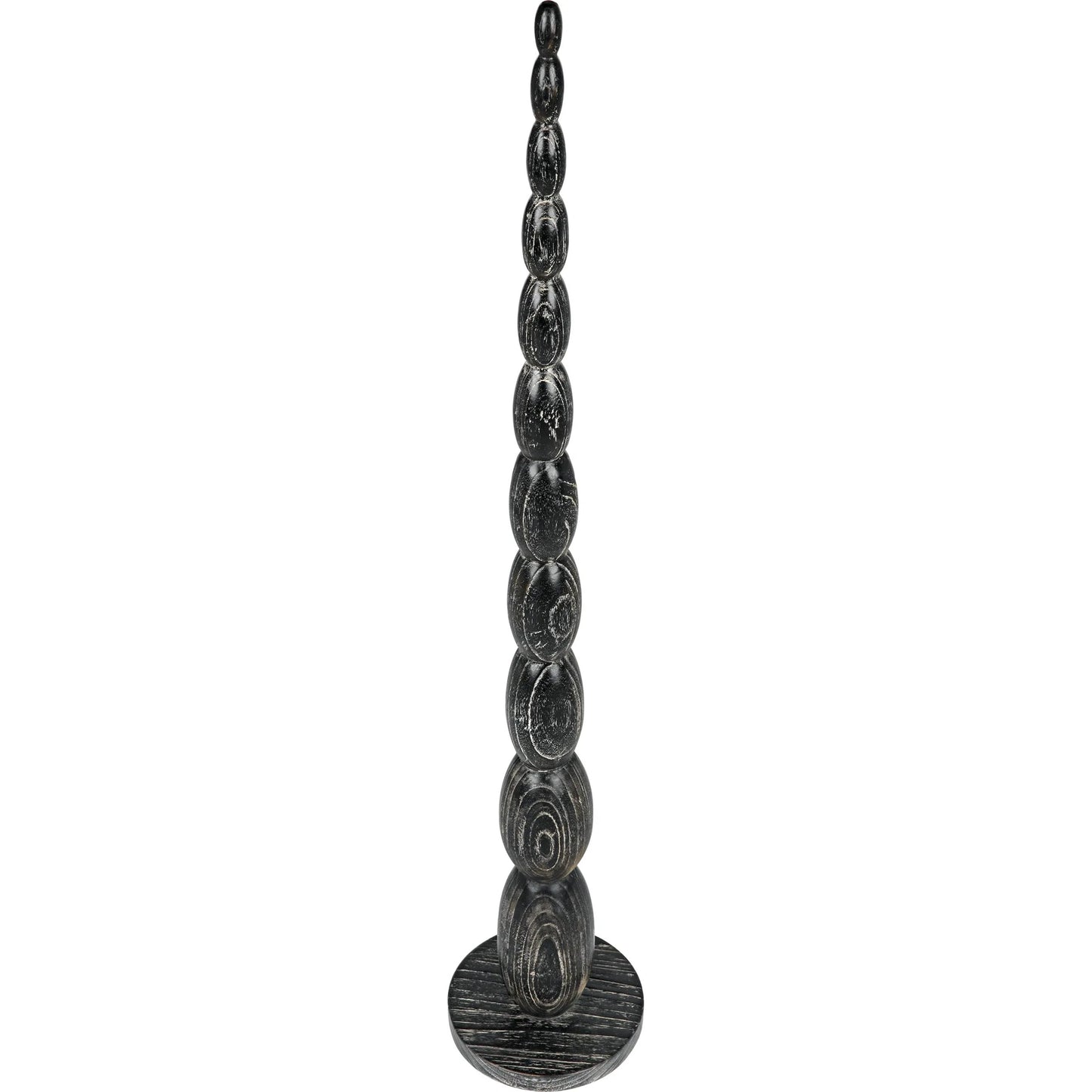 001 SI-1956880 | Primary Silo | Freia Sculpture by Noir in cinder black. Made from mindi in a traditional style.