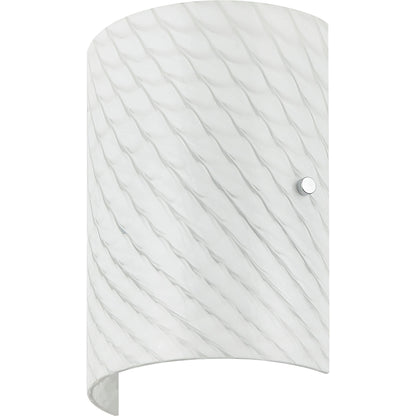 Swirled Sconce by Varaluz in chrome. Made from unique in a modern style.