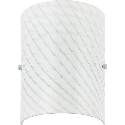 Swirled Sconce by Varaluz in chrome. Made from unique in a modern style.