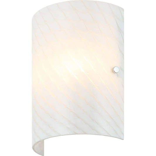 Swirled Sconce by Varaluz in chrome. Made from unique in a modern style.