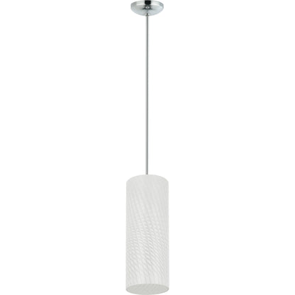Swirled Mini Pendant by Varaluz in chrome. Made from unique in a modern style.