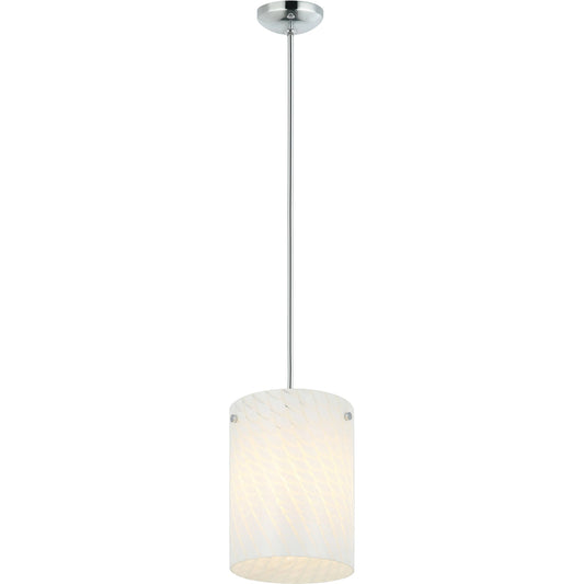 Swirled Pendant by Varaluz in chrome. Made from unique in a modern style.