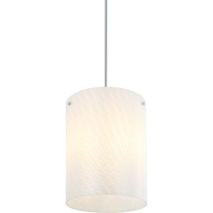 Swirled Pendant by Varaluz in chrome. Made from unique in a modern style.