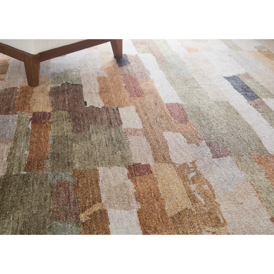 Pearson PRS39SHF Rug by Feizy in brown, tan, green. Made from polyester in a unique style.