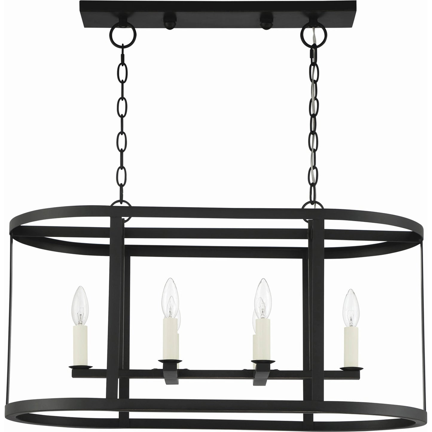 002 SI-1965964 | Additional Silo | Bryant Linear Chandelier by Lumanity in oil rubbed bronze. Made from iron in a traditional style.
