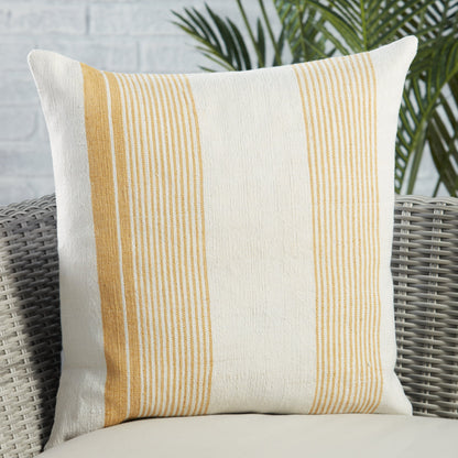 Acapulco ACA01 Indoor/Outdoor Pillow by Jaipur Living in blue, ivory. Made from 100% pet yarn in a modern style.
