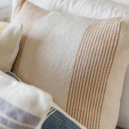 Acapulco ACA01 Indoor/Outdoor Pillow by Jaipur Living in blue, ivory. Made from 100% pet yarn in a modern style.