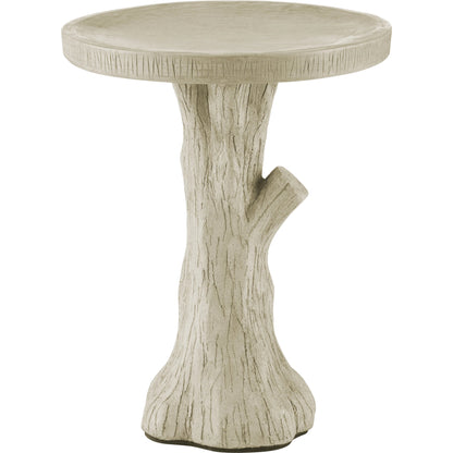 Faux Bois Bird Bath by Currey and Company in portland. Made from concrete, iron in a rustic style.