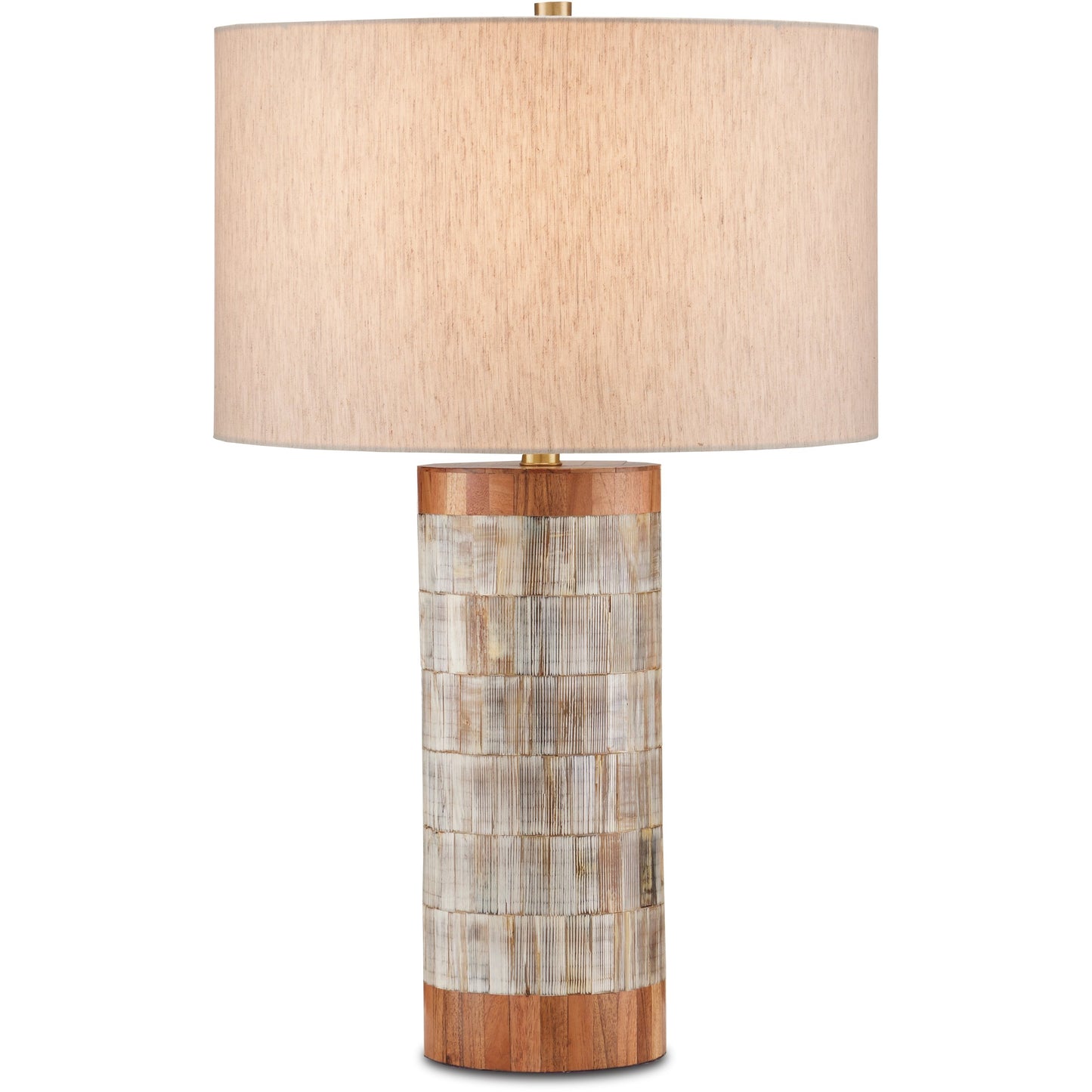 001 SI-1923951 | Primary Silo | Hyson Table Lamp by Currey and Company in natural, brass. Made from wood, horn, composite, engineered hardwood, metal in a modern style.