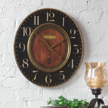 Alexandre Martinot Clock by Uttermost. Made from mdf, brass in a traditional style.