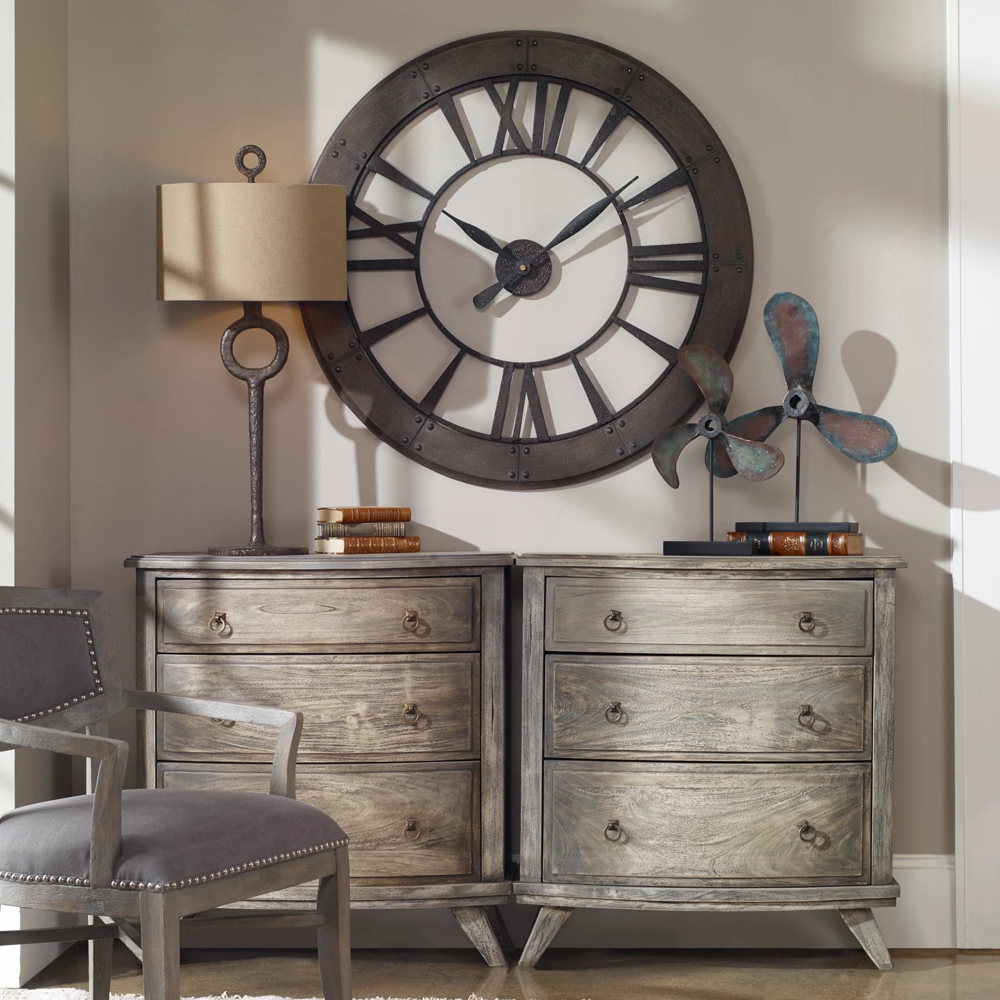 Ronan Wall Clock by Uttermost. Made from unique in a modern style.