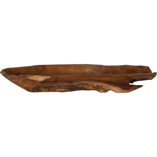 Teak Leaf Bowl by Uttermost in teak. Made from teak wood in a rustic style.