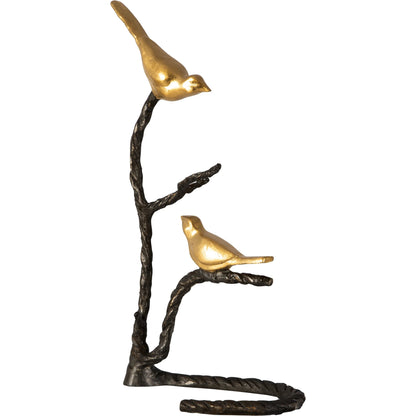 Birds on a Limb Sculpture by Uttermost. Made from metal in a cottage & farmhouse style.