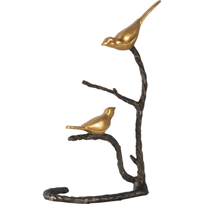Birds on a Limb Sculpture by Uttermost. Made from metal in a cottage & farmhouse style.