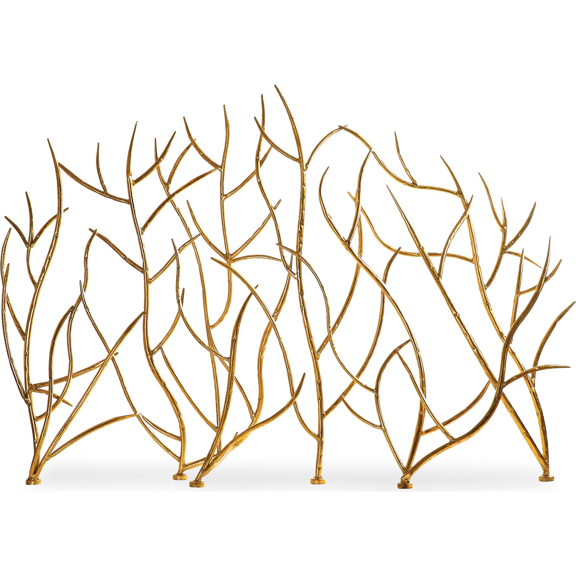Gold Branches Fireplace Screen by Uttermost in gold. Made from 100% iron in a modern style.