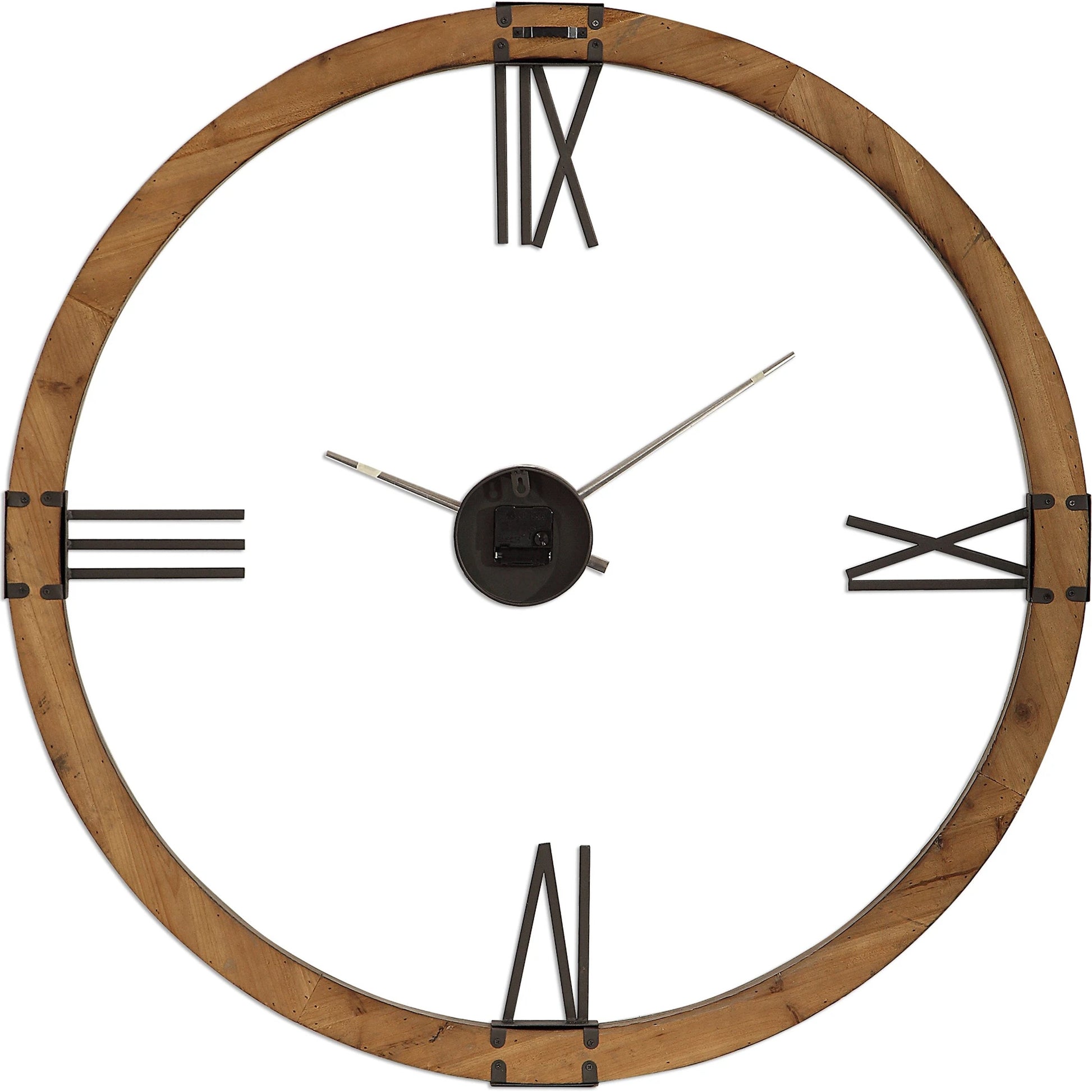 Marcelo Modern Wall Clock by Uttermost. Made from fir, iron in a modern style.