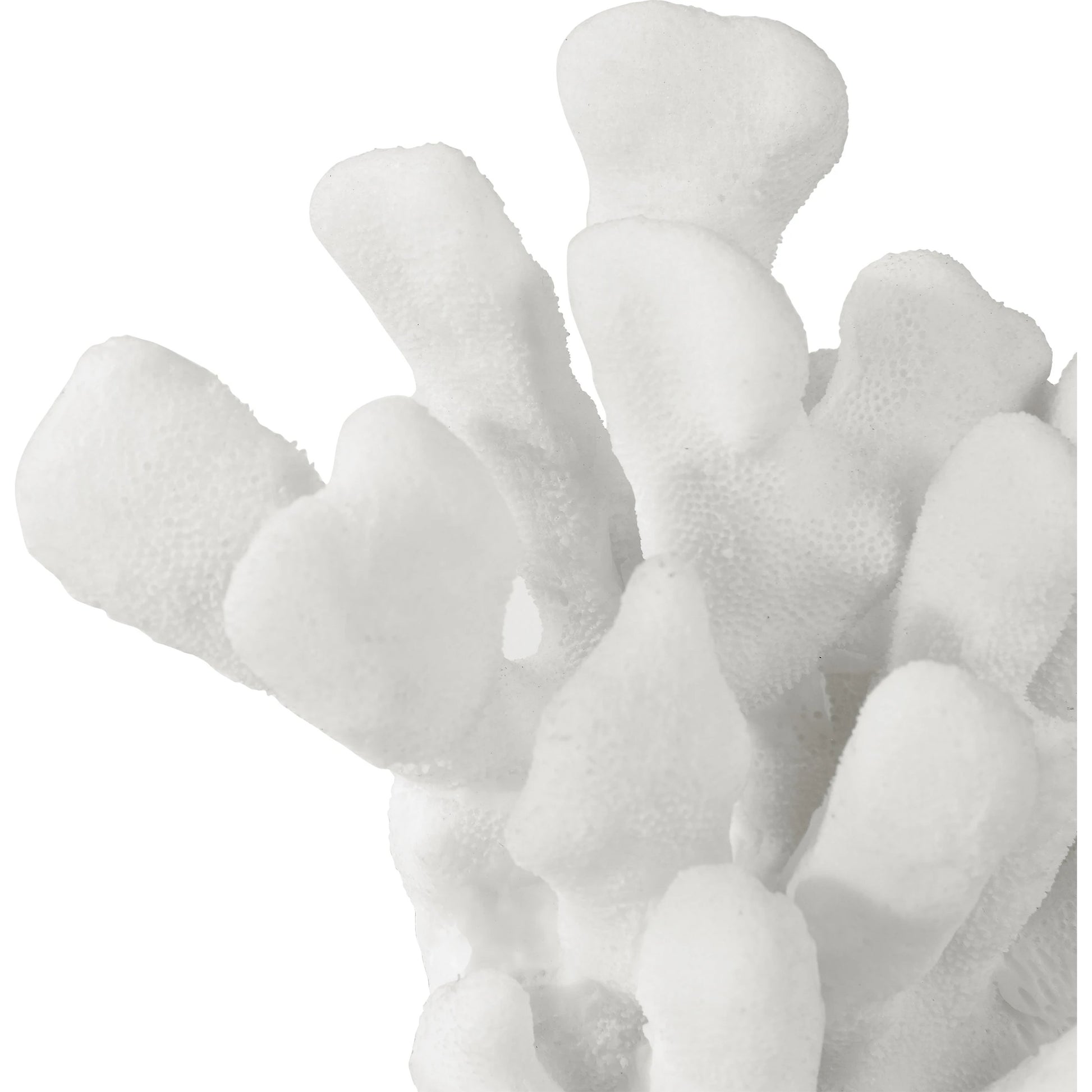 Charbel Bookends by Uttermost in white. Made from resin, k9cystal in a coastal style.