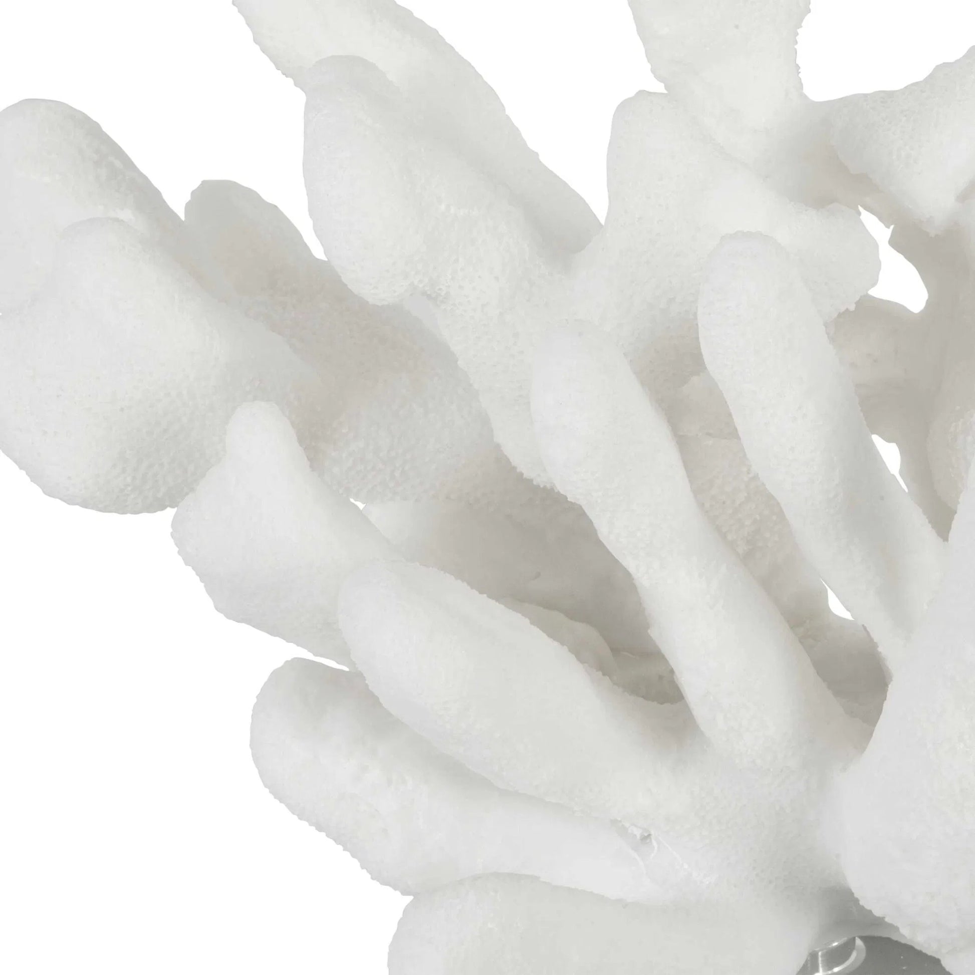 Charbel Bookends by Uttermost in white. Made from resin, k9cystal in a coastal style.