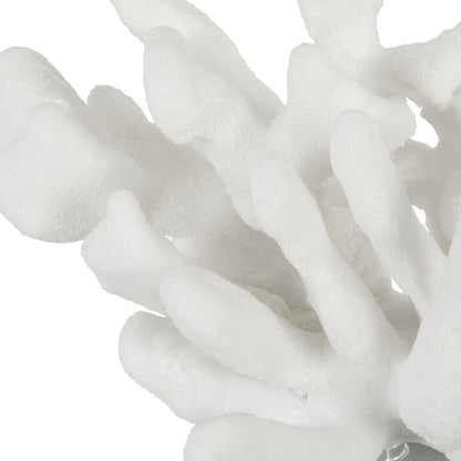 Charbel Bookends by Uttermost in white. Made from resin, k9cystal in a coastal style.