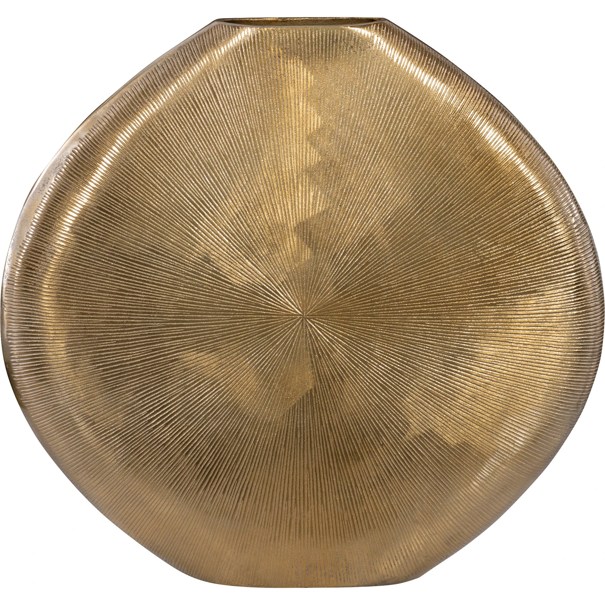 Gretchen Vase by Uttermost in gold. Made from aluminum in a eclectic & global style.