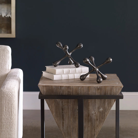 Harlan Objects by Uttermost in nickel. Made from aluminum in a eclectic & global style.