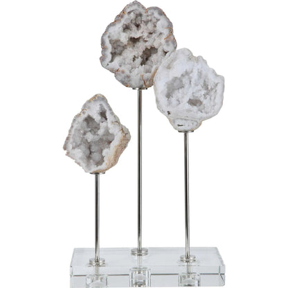 Cyrene Natural Stone Accessory by Uttermost. Made from steel, marble, crystal in a coastal style.