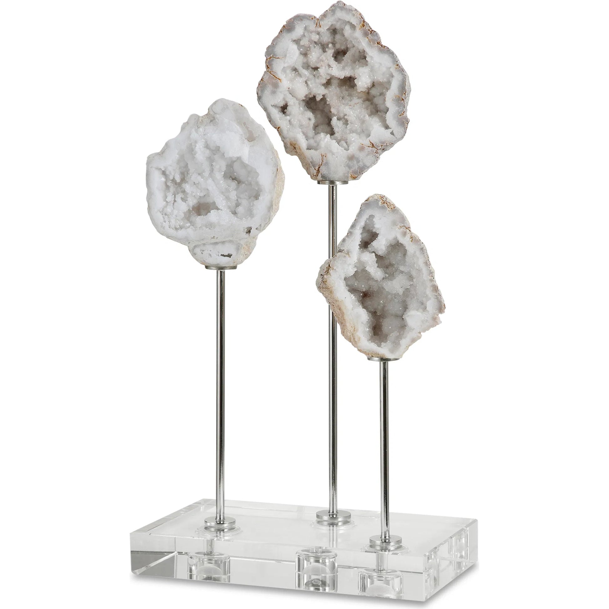 Cyrene Natural Stone Accessory by Uttermost. Made from steel, marble, crystal in a coastal style.