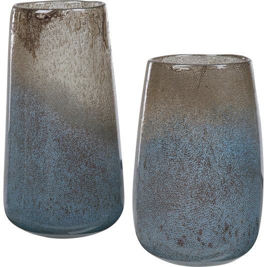 Ione Seeded Glass Vases by Uttermost. Made from glass in a eclectic & global style.