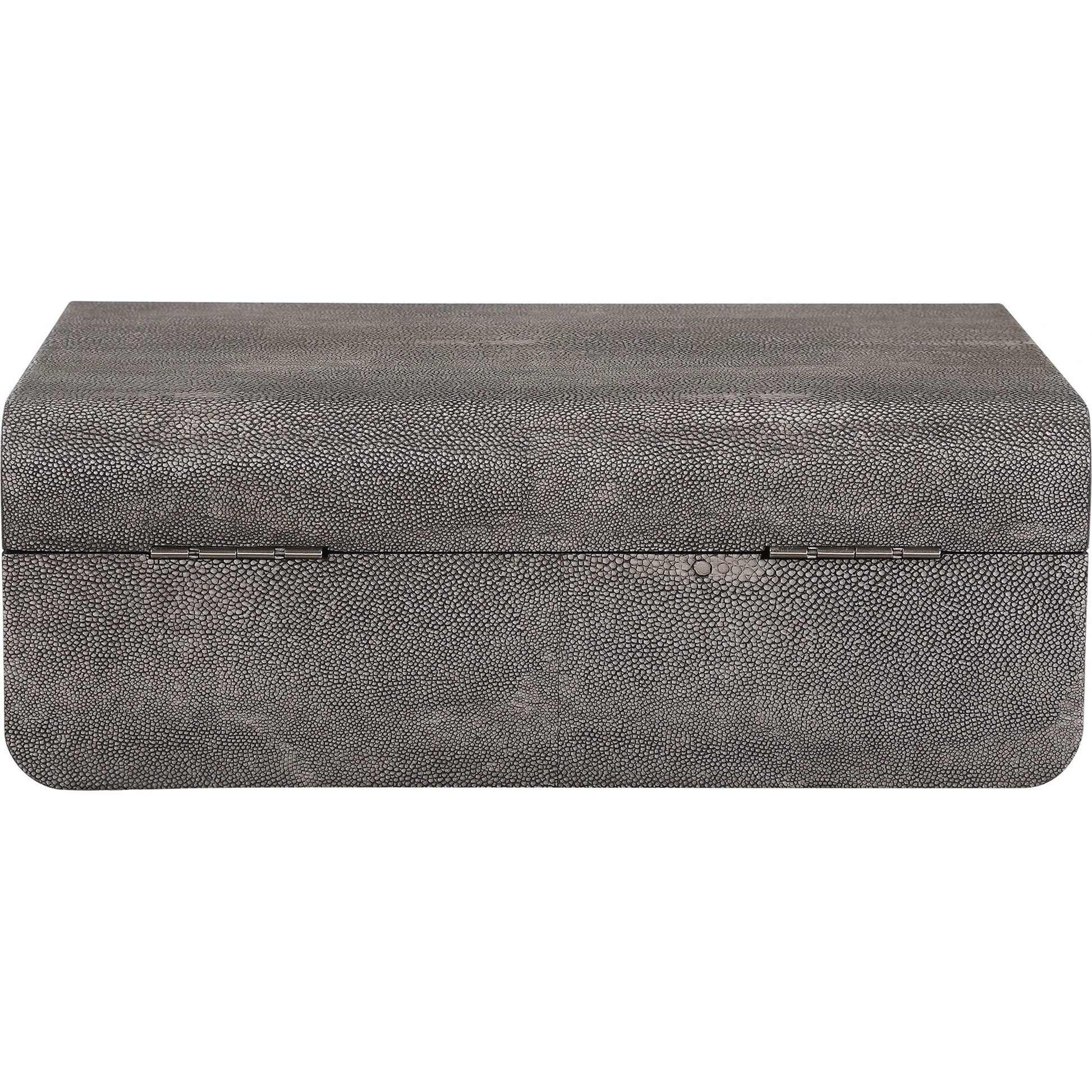 Lalique Box by Uttermost in multi and smoke gray. Made from mdf 85%, pu fabric 10%, other 5% in a eclectic & global style.