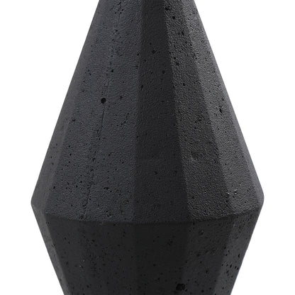 Alize Sculptures by Uttermost in black. Made from black rice stone resin, crystal in a modern style.