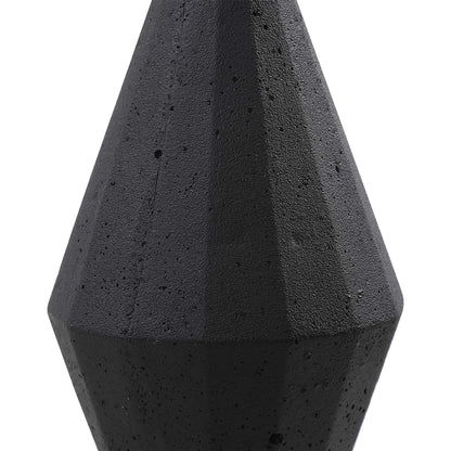 Alize Sculptures by Uttermost in black. Made from black rice stone resin, crystal in a modern style.