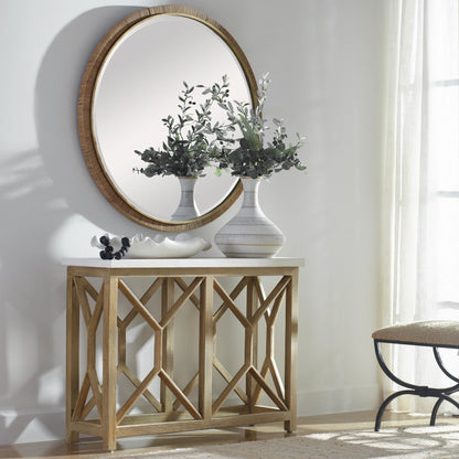 Ruffled Feathers Bowl by Uttermost. Made from earthenware in a modern style.