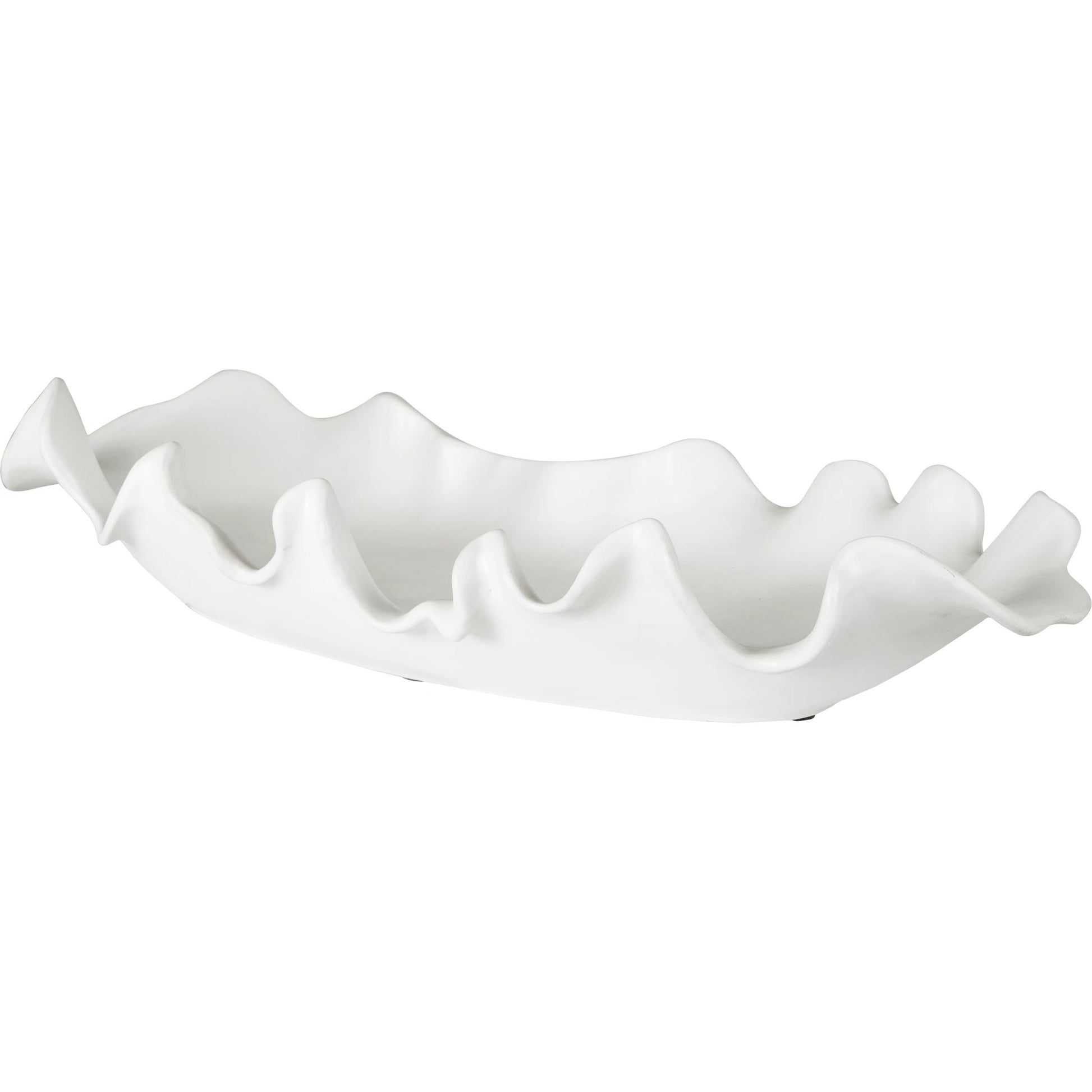 Ruffled Feathers Bowl by Uttermost. Made from earthenware in a modern style.