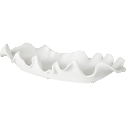 Ruffled Feathers Bowl by Uttermost. Made from earthenware in a modern style.