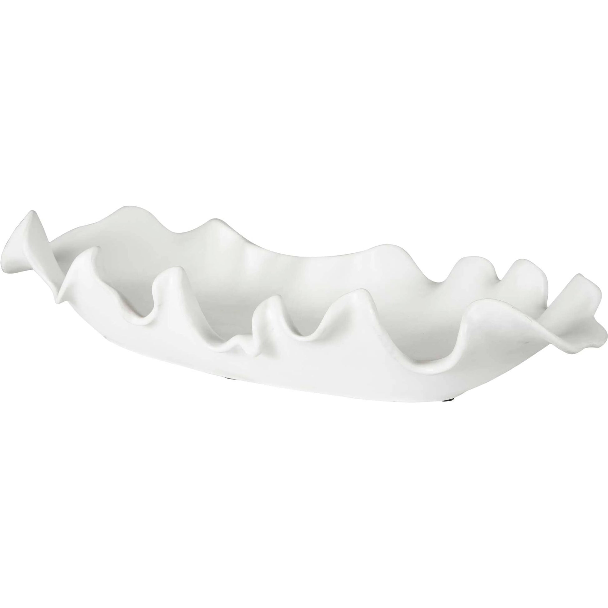 Ruffled Feathers Bowl by Uttermost. Made from earthenware in a modern style.