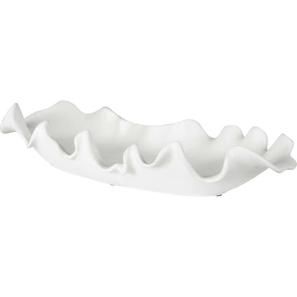 Ruffled Feathers Bowl by Uttermost. Made from earthenware in a modern style.