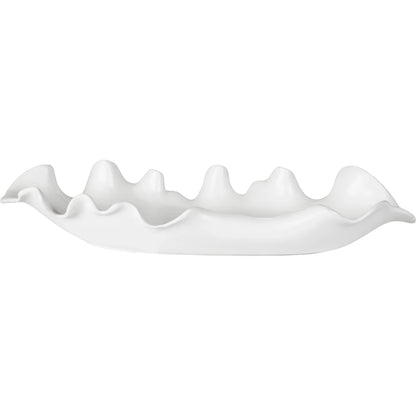 Ruffled Feathers Bowl by Uttermost. Made from earthenware in a modern style.