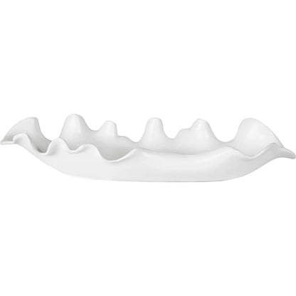 Ruffled Feathers Bowl by Uttermost. Made from earthenware in a modern style.