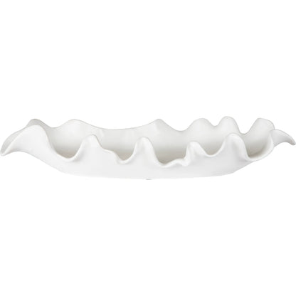 Ruffled Feathers Bowl by Uttermost. Made from earthenware in a modern style.