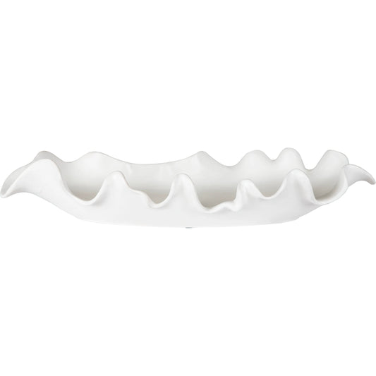 001 SI-1789802 | Primary Silo | Ruffled Feathers Bowl by Uttermost. Made from earthenware in a modern style.